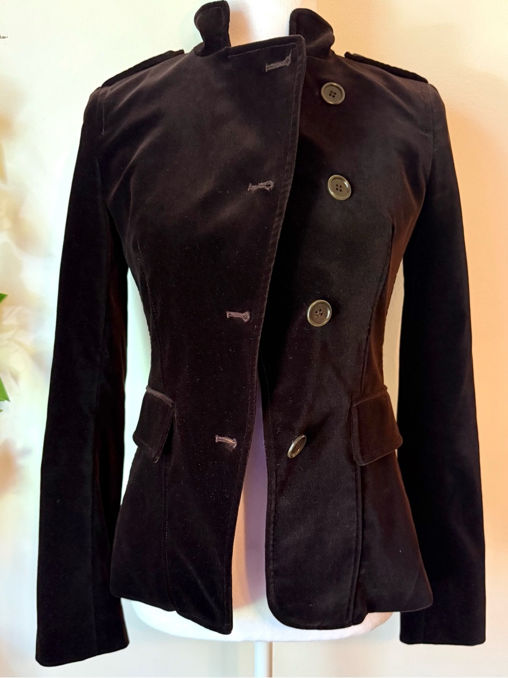 Theory Brown Velvet Jacket - Picture 4 of 7